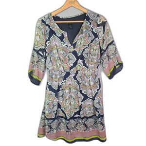 Colorful Print Casual Dress 8 Flattering Fit Work Church En Focus